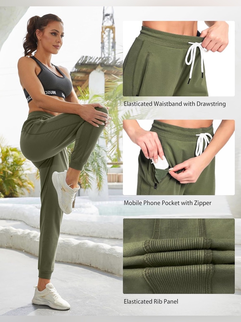 Drawstring Jogger Pants - Picture 2 of 9